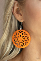 Ocean Canopy - Orange Earrings Paparazzi