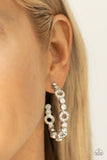 Swoon-Worthy Sparkle - White Earrings Paparazzi