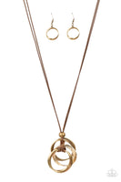 Harmonious Hardware - Brass  Necklace Paparazzi