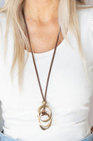 Harmonious Hardware - Brass  Necklace Paparazzi