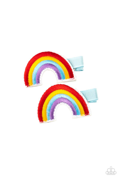 Follow Your Rainbow - Multi-Colored Hair Clips Paparazzi