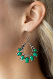 Flamboyant Ferocity - Green Earrings Paparazzi