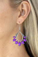 Flamboyant Ferocity - Purple Earrings Paparazzi