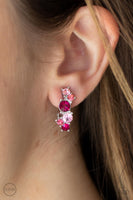 Cosmic Celebration - Pink Clip-on Earrings Paparazzi