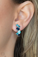 Cosmic Celebration - Blue Clip-On Earrings Paparazzi