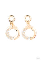 Modern Motivation - Gold Earrings Paparazzi