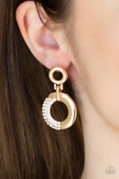 Modern Motivation - Gold Earrings Paparazzi