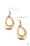 All Allure, All The Time - Brass Earrings Paparazzi