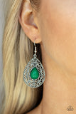 Fanciful Droplets - Green Earrings Paparazzi