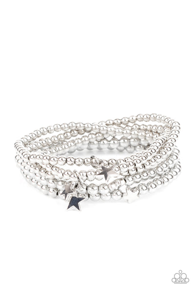 American All-Star - Silver Bracelet Paparazzi