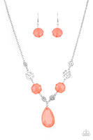 DEW What You Wanna DEW - Orange Necklace Paparazzi