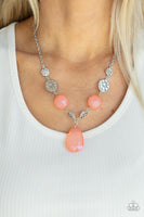 DEW What You Wanna DEW - Orange Necklace Paparazzi