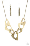 Guide To The Galaxy - Brass Necklace Paparazzi