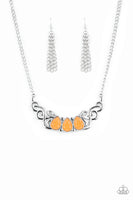 Heavenly Happenstance - Orange Necklace Paparazzi