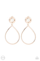 Fairytale Finish - Rose Gold Clip On Earrings Paparazzi