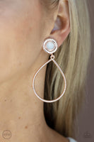 Fairytale Finish - Rose Gold Clip On Earrings Paparazzi