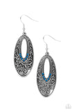 Fairytale Flora - Blue Earrings Paparazzi