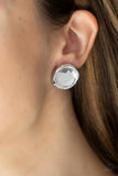 Double-Take Twinkle - White Earrings Paparazzi