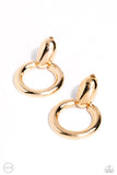 Ancient Artisan - Gold Clip on Earrings Paparazzi