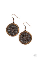 Bollywood Ballroom - Copper Earrings Paparazzi