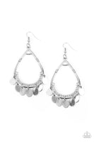 Meet Your Music Maker - Silver Earrings Paparazzi