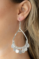 Meet Your Music Maker - Silver Earrings Paparazzi