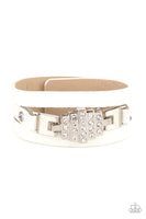 Ultra Urban - White Urban Wrap Bracelet Paparazzi