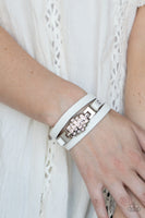 Ultra Urban - White Urban Wrap Bracelet Paparazzi