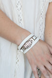 Ultra Urban - White Urban Wrap Bracelet Paparazzi