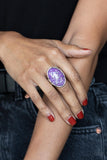 Glittery With Envy - Purple Ring Paparazzi