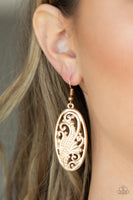 High Tide Terrace - Gold Earrings Paparazzi