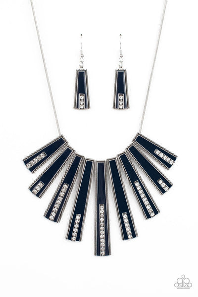 FAN-tastically Deco - Blue Necklace Paparazzi