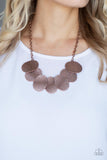 Industrial Wave - Copper Necklace Paparazzi