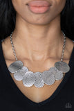 Industrial Wave - Silver Necklace Paparazzi