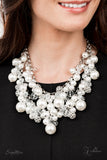 The Janie White Necklace Paparazzi 2021 Zi Collection