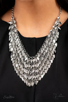 The NaKisha Silver Necklace Paparazzi 2021 Zi Collection