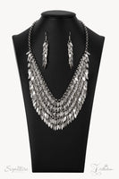 The NaKisha Silver Necklace Paparazzi 2021 Zi Collection