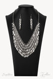 The NaKisha Silver Necklace Paparazzi 2021 Zi Collection