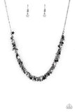 Starry Anthem - Black Star Necklace Paparazzi