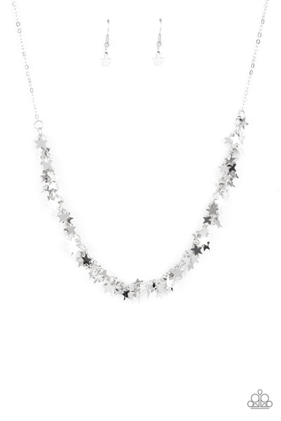 Starry Anthem - Silver Star Necklace Paparazzi