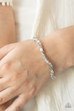 Twisted Twinkle - White Bracelet Paparazzi