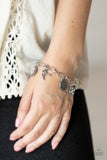 Fancifully Flighty - White Bracelet Paparazzi