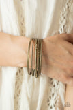 Lock, STACK, and Barrel - Brass Bracelet Paparazzi