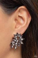 Fire Hazard - Silver Earrings Paparazzi