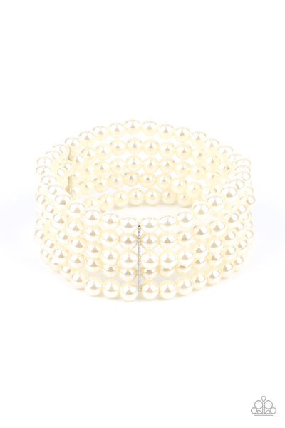 A Pearly Affair - White Bracelet Paparazzi