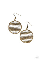 Sunrise Stunner - Brass Earrings Paparazzi