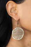 Sunrise Stunner - Brass Earrings Paparazzi