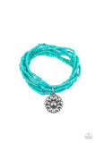 Badlands Botany - Blue Bracelet Paparazzi