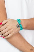 Badlands Botany - Blue Bracelet Paparazzi