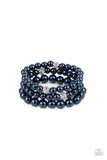 Here Comes The Heiress - Blue Pearl Bracelet Paparazzi